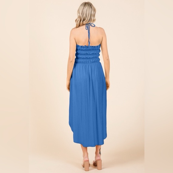 Culture Code Tie Back Shirring Dress with Pockets 10010068147 - Picture 2 of 3